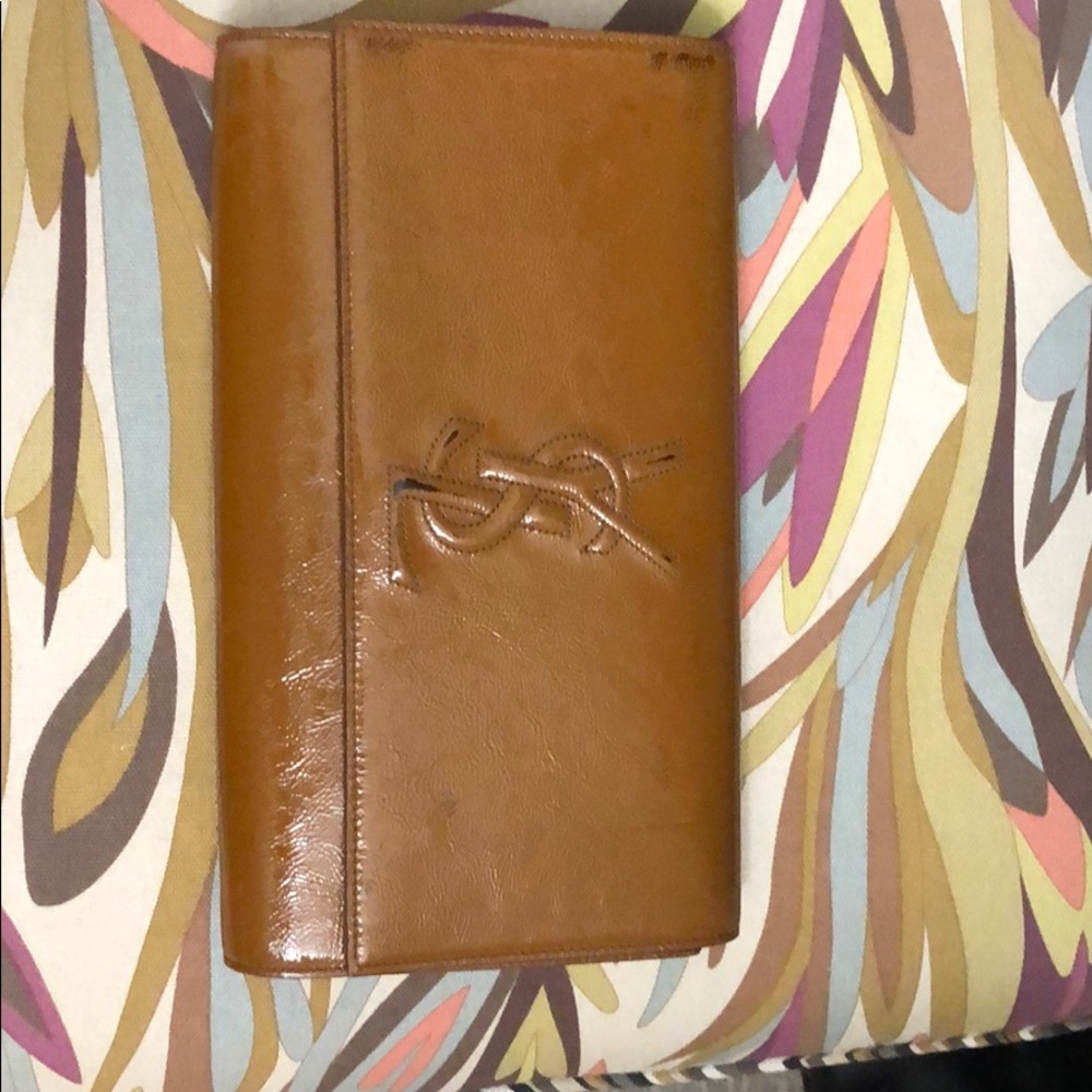 Authentic Ysl envelope clutch slight stains front